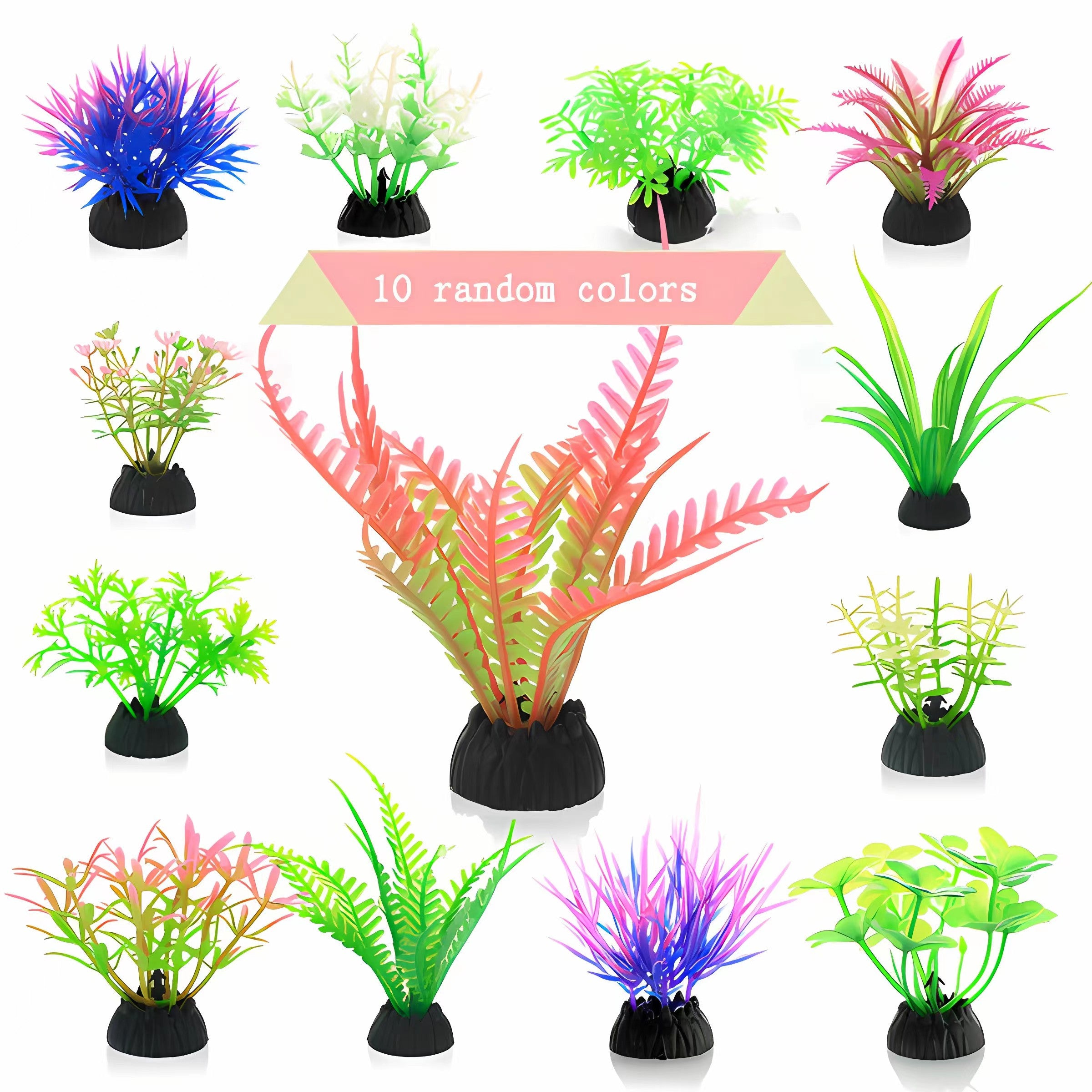 Artificial Water Grass Fish Tank Decor Silicone Glowing Kelp Ornament