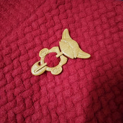 Wooden Fox Brooch For Girls