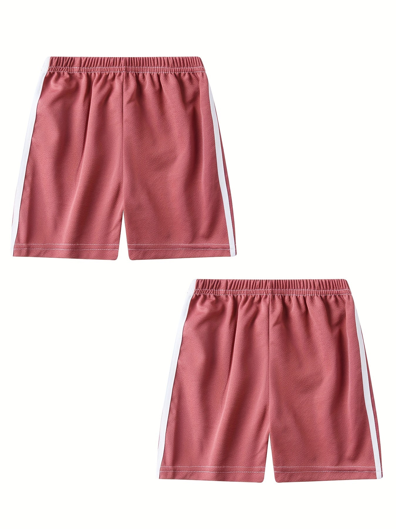 Girls Active Shorts Running Shorts With Side Taping