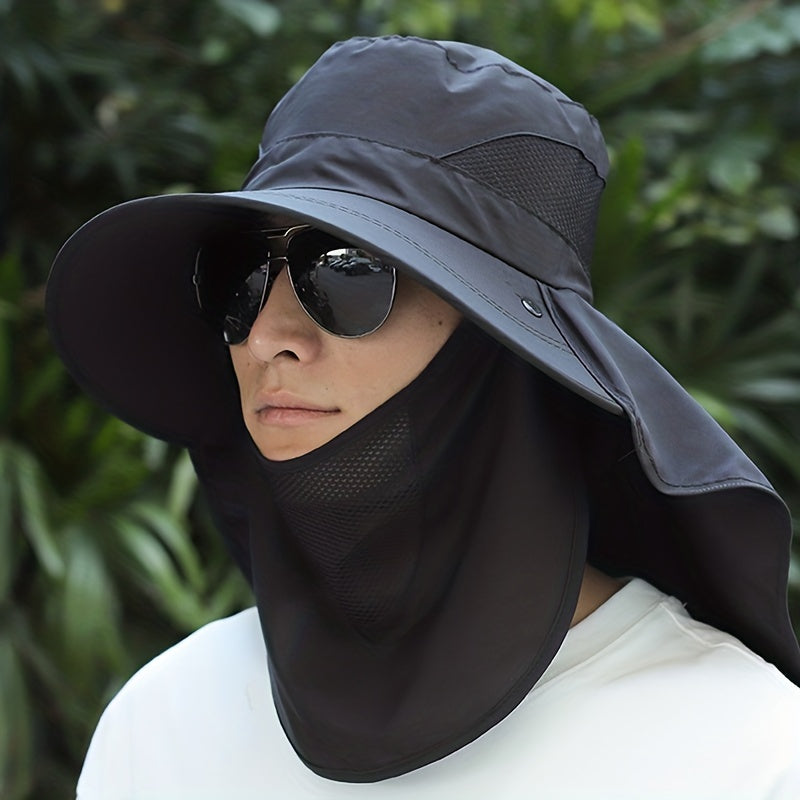 UV Protection Fishing Cap for Men with Removable Visor Bucket Hat