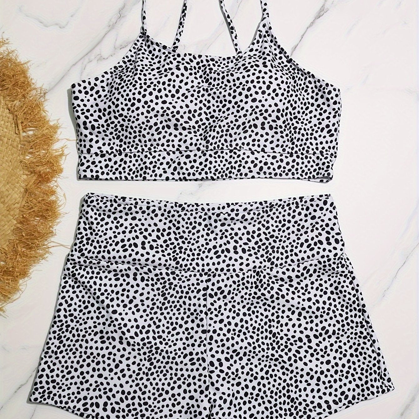 Polka Dot Bikini Set Women's Sexy Bra & Shorts Swimsuit