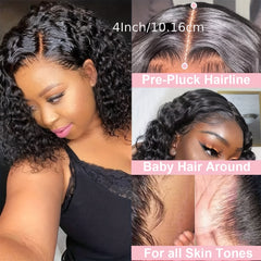 Curly Lace Front Wig Human Hair Wigs For Women 13x4 Curl HD Lace Front Wigs