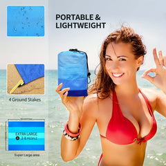 Waterproof Beach Mat Sandproof Outdoor Blanket for Picnics Travel Camping