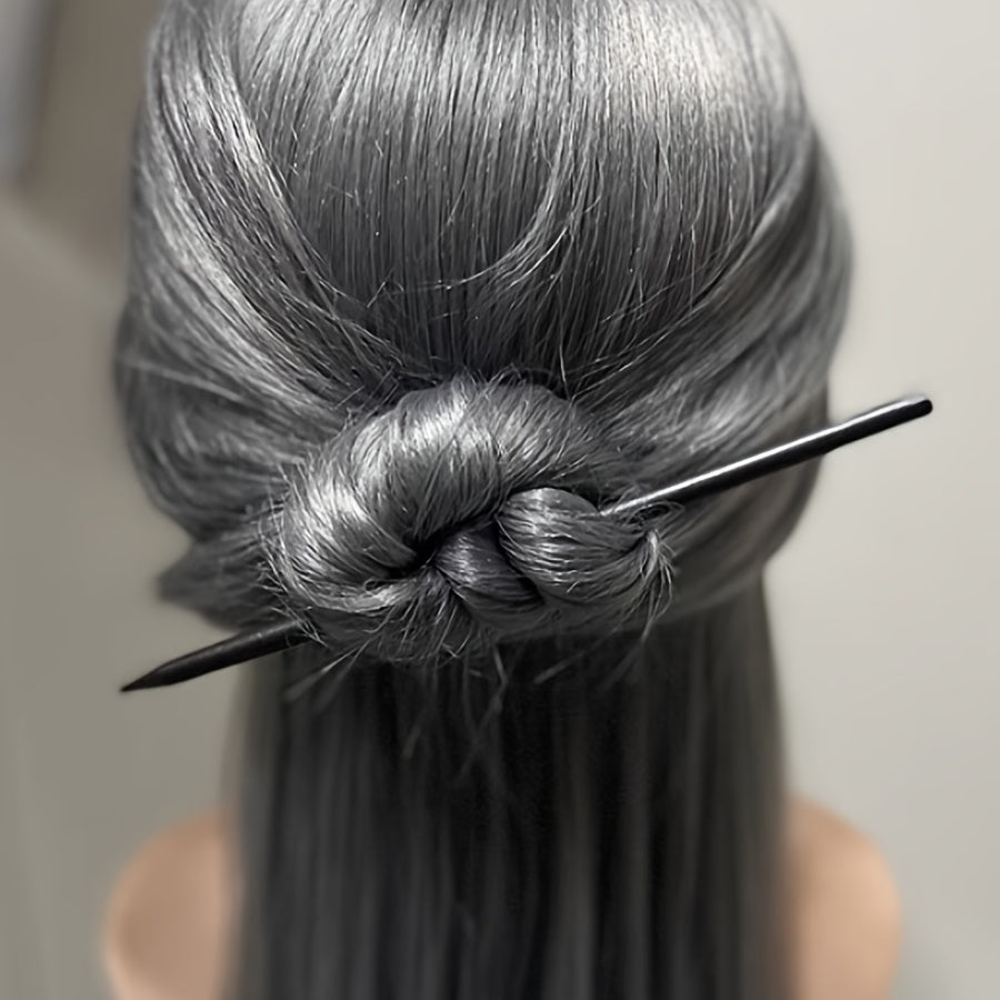 Vintage Wooden Hairpin Chinese Style Bun Hair Accessories For Women Girls