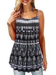 Floral Spaghetti Tank Top Sleeveless Loose Tank