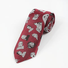 Men's Retro Formal Wear Character Pattern Tie
