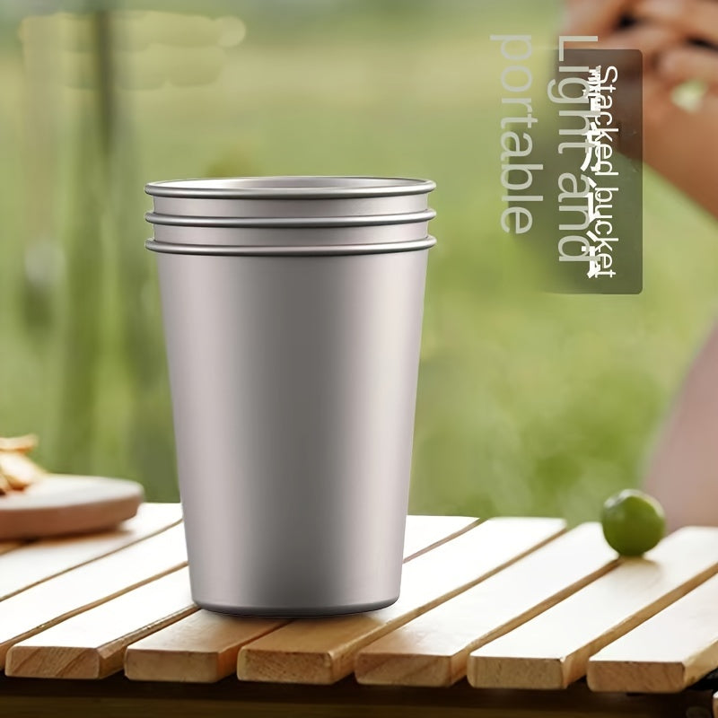 Outdoor Titanium Water Cup 300/500ml Portable Camping Drinkware