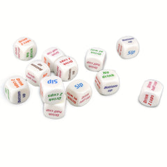 English Wine Dice Bar Entertainment Plastic Dice Toy 1.98cm