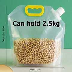 2pcs Spout Sealed Food Storage Bags Moisture Proof Stand Up Pouch