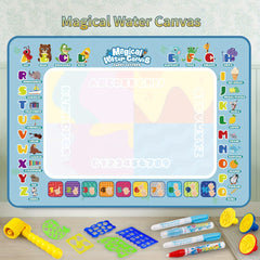 Kids Watercolor Canvas Doodle Painting Mat Toy