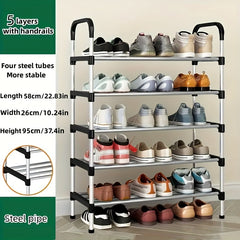 1pc Shoes Storage Rack Standing Shoes Rack Easy Assembled Shoes Storage Shelf