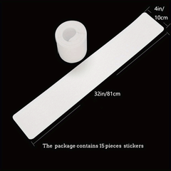 15pcs Pre Cut Non Slip Stair Treads Indoor Outdoor Adhesive Strips