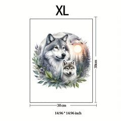 Expert Wolf Wooden Puzzle for Adults Unique Irregular Circular Pieces