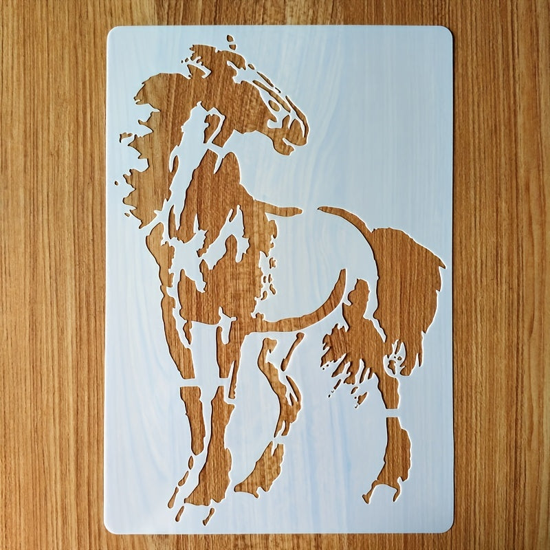 Plastic Horse & Wolf Stencils for Painting, Home Decor Craft Project