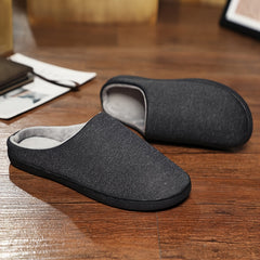 Men's Memory Foam Plush Lining Slippers Winter Comfort