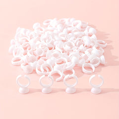 100pcs Lash Glue Ring Cup Holder for Extension Supplies