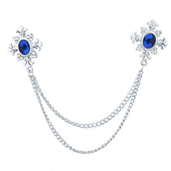 Men's Statement Corsage Shirt Collar Brooch
