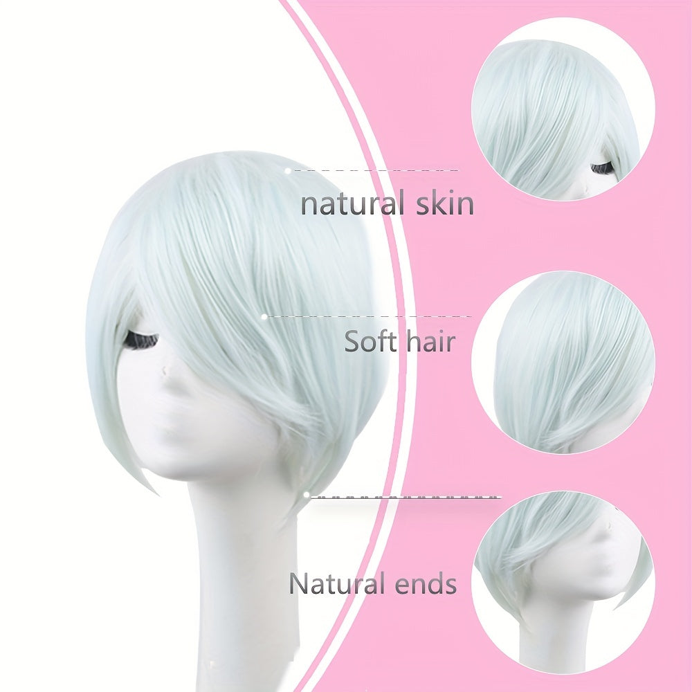 Men's 10 Inch Anime Cosplay Wig Chemical Fiber Wig