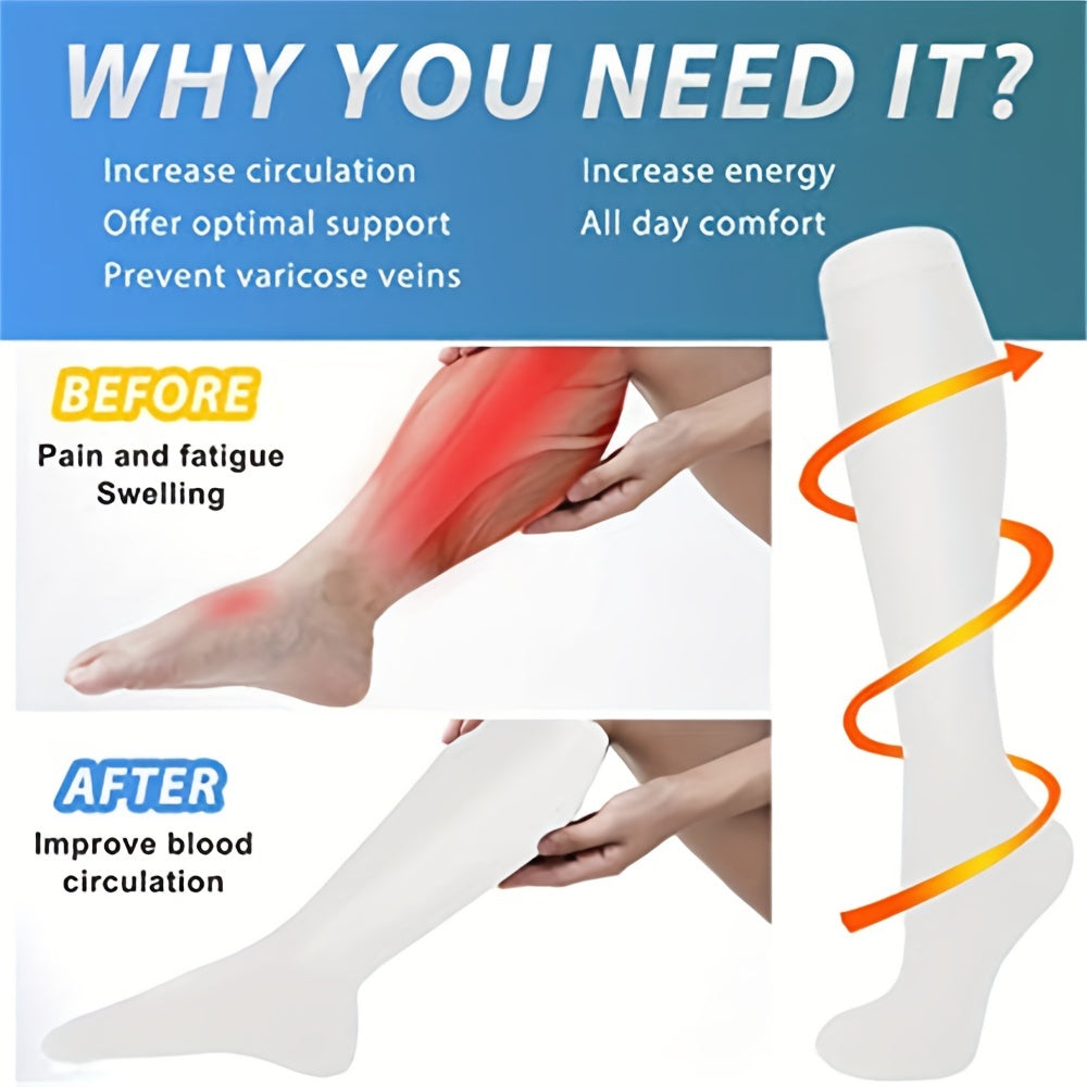 Breathable Compression Thigh Socks for Men and Women