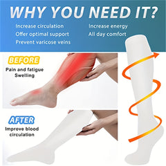 Breathable Compression Thigh Socks for Men and Women