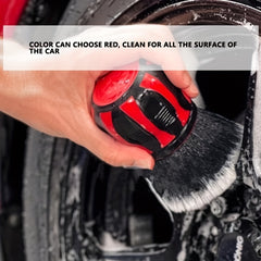 Soft Bristle Car Detailing Brush, Ball Handle for Dust Removal