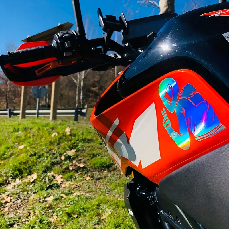 1pc 15x11CM Respect Biker Sticker For Car Motorcycle Vinyl 3D Stickers