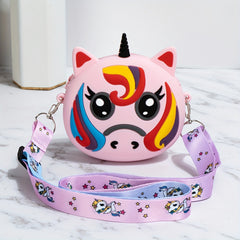 Cartoon Silicone Crossbody Bag Shoulder Bag for Girls