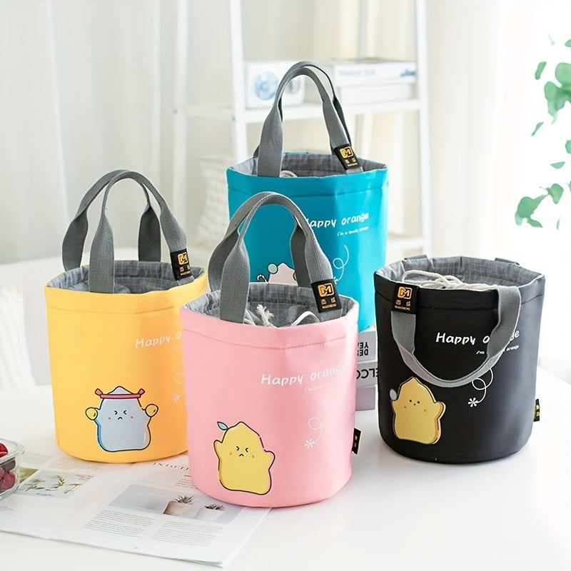 Round Insulated Lunch Bag Leakproof Freezable Office Work School Picnic Beach