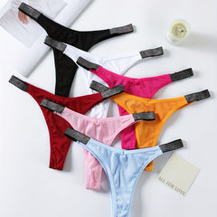 7pcs Ribbed Low Waist Thongs Soft Comfy Stretchy Intimates Panties