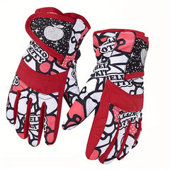Winter Kids Waterproof Thick Warm Gloves for Outdoor Activities
