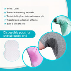 60pcs Disposable Underarm Sweat Pads Effective and Odorless