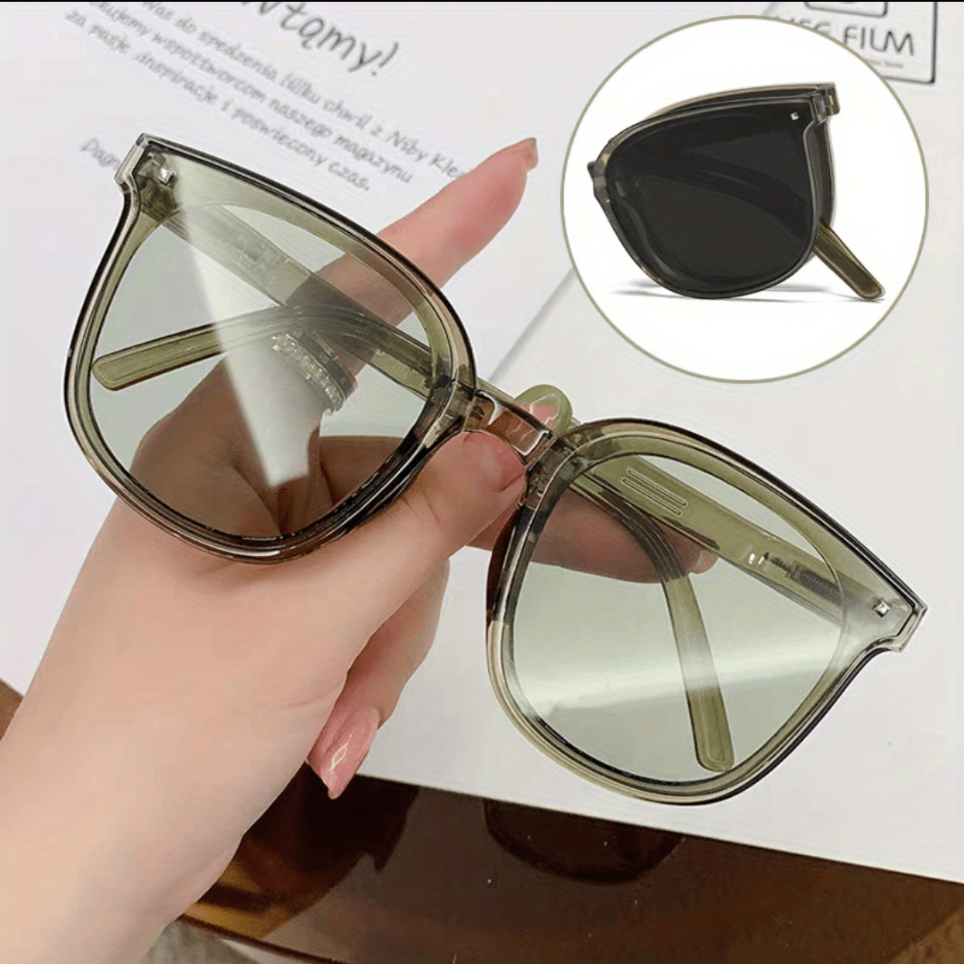 Foldable Sunglasses UV400 Casual Anti Glare Glasses