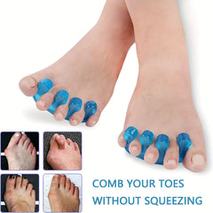 2pcs Gel Toe Separators Toe Pads Toe Straighteners Toe Stretchers