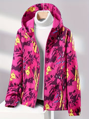 Waterproof Fleece Liner Outdoor Jacket Climbing Hooded Coat Women's Activewear