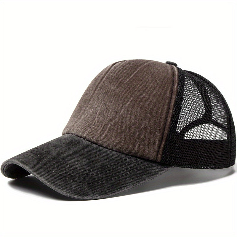 Men's Trucker Hat Snapback Hip Hop Vintage Mesh Caps Outdoor Hats