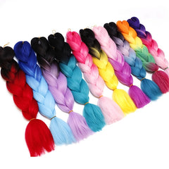 Synthetic Jumbo Braid Hair Extensions Ombre Braiding Hair Packs for Women Girls
