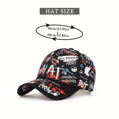 Graffiti Baseball Cap Hip Hop Hat Sunshade Sunscreen Peaked Cap