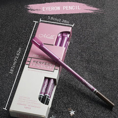 12pcs Waterproof Eyebrow Pencil Set with Brush and Comb