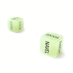 2pcs Acrylic Luminous Game Dice Party Supplies