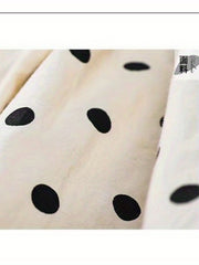 Toddler Girls Polka Dots Print Puff Sleeve Dress For Party Vacation 2-6Y