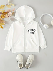 Mama' Girls Hoodie Top Zip Up Long Sleeve Jacket Sweatshirt