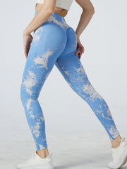 High Stretch Tie Dye Yoga Leggings for Women