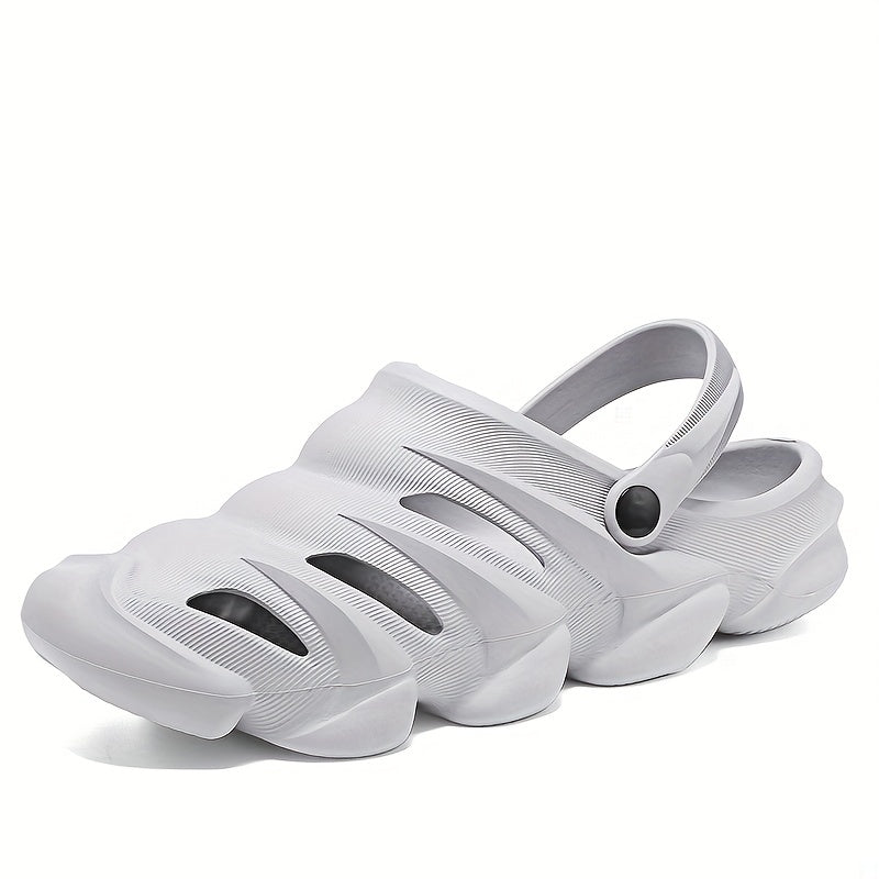 Unisex Grey Clogs Garden Shoes Lightweight Sandals