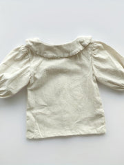 Toddler Girls Casual Blouse Button Round Collar Shirt