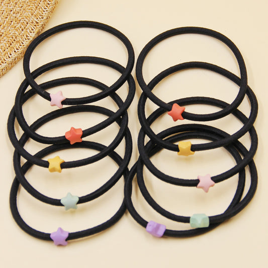 Candy Star Beaded Hair Tie Bracelet Hair Rope Ponytail Holder