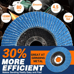 7 8 High Density Jumbo Zirconia Flap Disc 80 Grits