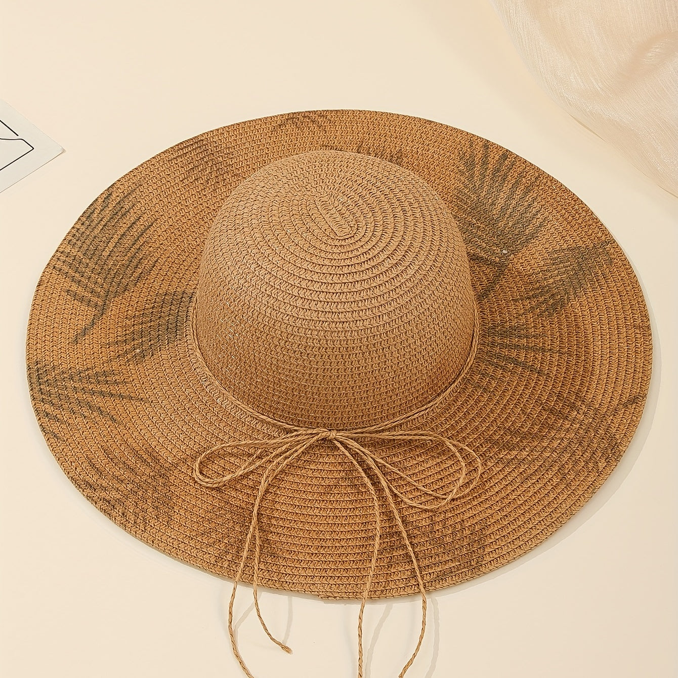 Men's Summer Big Brim Beach Sun Protection Straw Hat