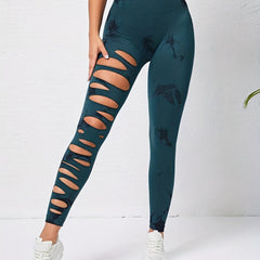 Tie Dye High Waist Yoga Leggings Sexy Butt Lifting Tight Pants