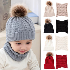 Kids Warm Winter Beanie and Scarf Set
