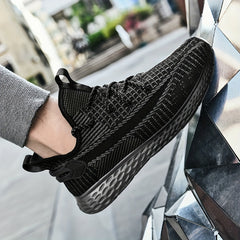 Men's Breathable Running Shoes Non Slip Lace Up Sneakers